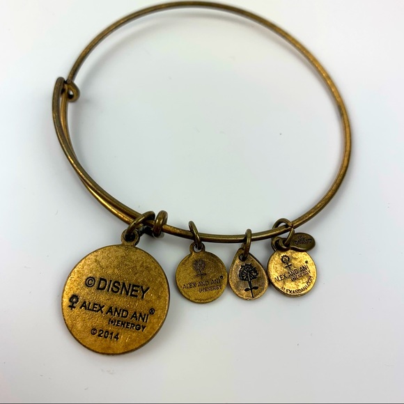 Alex and Ani Disney Minnie Mouse Bracelet Rafaelian Gold Bangle - Adjustable - Picture 7 of 13